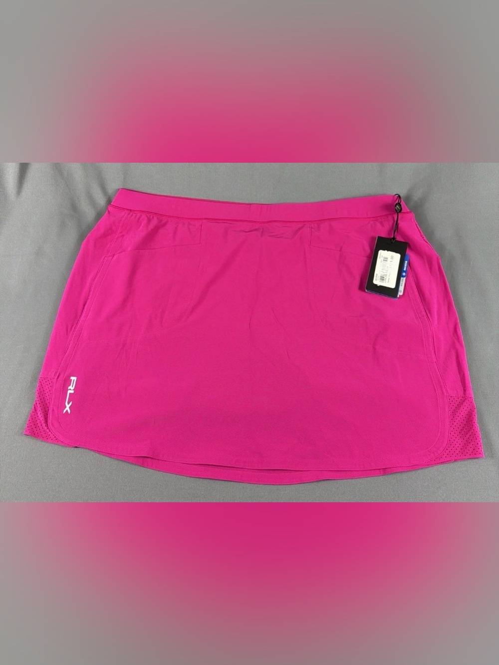 RLX Ralph Lauren Womens Golf Skort XL Hot Pink Polyester Spandex MSRP $128